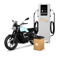 Moto électrique à charge super rapide pour la livraison et le passager72V & 60V Options de tension Taxi 200KM longue portée
