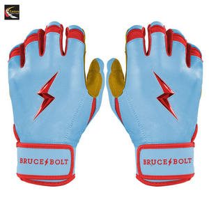 Gants de baseball de haute qualité toutes couleurs, vente chaude, cuir Cabretta, manchette courte, Bruce Bolt, gants de frappe de baseball - Product Image 1