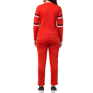 Votre propre logo survêtement femme 65% coton 35% polyester surdimensionné coupe décontractée survêtement femme avec logo personnalisé imprimé - Product Image 4