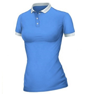 เสื้อโปโลผู้หญิงสำหรับกอล์ฟ ปักโลโก้ได้ ปกเสื้อแบบพับ สีพื้น เสื้อโปโลผู้หญิงคุณภาพสูง ผลิตจากโพลีเอสเตอร์ 100% รุ่น RRI-PS-2003 - Product Image 4