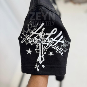 T-shirts imprimés Streetwear à la mode pour hommes T-shirt en coton graphique Logo personnalisé T-shirts pour hommes lavés à manches courtes respirants OEM - Product Image 6