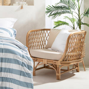 เก้าอี้หวายโซฟาสำหรับห้องนั่งเล่นคู่ที่นั่งโซฟาเฟอร์นิเจอร์สำหรับบ้านโรงแรมรีสอร์ท - Product Image 4