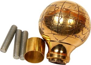Globe Head Polished Brass Handle <b>Victorian</b> <b>Wooden</b> Walking Stick Cane Gift Unisex - Product Image 3