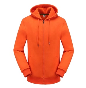 Precio al por mayor cremallera Sudadera con capucha logotipo personalizado peso pesado grueso Premium 100% algodón transpirable en blanco cremallera Sudadera con capucha ropa venta - Product Image 1