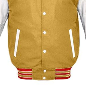 Chaqueta con letras con estilo para hombre de alta calidad, diseño único, chaqueta con letras de manga de cuero de gran calidad para hombre - Product Image 6