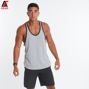 Camiseta sin mangas de entrenamiento para hombre con logotipo personalizado OEM, tejido de algodón de alta calidad, culturismo, gimnasio, estampado, transpirable, capucha de Color sólido bordada - Product Image 3