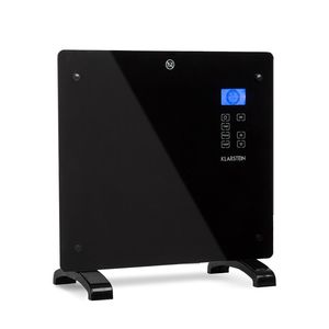 Radiateur Convecteur Mural Portable 1000W avec Minuteur 7 Jours IP24 pour Pièces jusqu'à 10 m² 5,5 kg Noir - Product Image 1