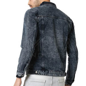 Veste en jean sur mesure pour hommes, disponible en différents styles, tailles et couleurs pour la vente en gros - Product Image 4