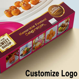 Caja de paquete de comida, galleta de caramelo, impresión personalizada, pastelería dulce de lujo, postre, Mini caja de embalaje de alimentos dulces - Product Image 6