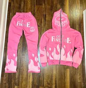 Oem Streetwear personnalisé survêtement brodé ensemble deux pièces sweat à capuche et short en strass délavés au soleil ensemble survêtement court pour femmes - Product Image 2