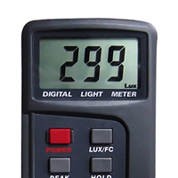 Luxmètre numérique direct d'usine en gros, plage de 200 000 lux, fonction de maintien des données LUX FC, testeur de lumière (OEM)