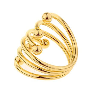 Vente en gros de ronds de serviette écologiques en or rose et argent avec décoration en fil métallique Accessoires de mariage pour cadeaux - Product Image 6