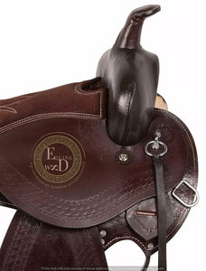 Selle de rodéo de course à barils confortable de haute qualité fabriquée à la main en cuir véritable léger de style occidental de la marque SAISHAS - Product Image 4