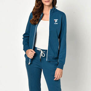 Ensemble de jogging d'hiver à capuche respirant pour femmes Survêtement imprimé 2 pièces pour la vente en gros en ligne - Product Image 6