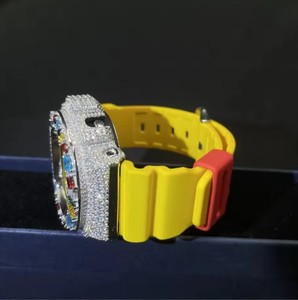 Nuevo Estilo de Bisel de Reloj de Acero Inoxidable con Diamantes de Moissanita, Joyería Hip Hop, Personalizado, Esfera VVS, Cristal de Goma, Unisex - Product Image 2