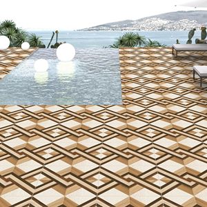 Carreaux de sol extérieurs modernes en céramique 400x400 pour centre commercial et école - Product Image 6