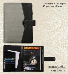 Carnet de croquis en cuir avec logo personnalisable journal intime simple style rustique chic cahier promotionnel cadeau de passionné de mode - Product Image 6