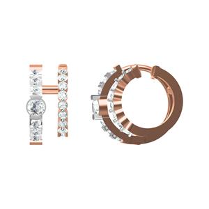 Boucles d'Oreilles Vintage en Diamant de Laboratoire Certifié Bali IGI en 10K 14K 18K Options de Bijoux en Or - Product Image 1