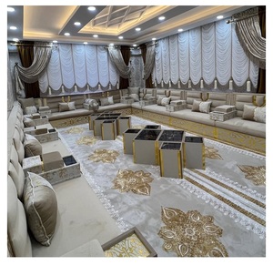 Arabic Majlis Moroccan Design Living Room Furniture Set 40cm Sitting Height Includes Sofa Wool Carpet <b>Curtain</b> Table FULL Home - Product Image 1