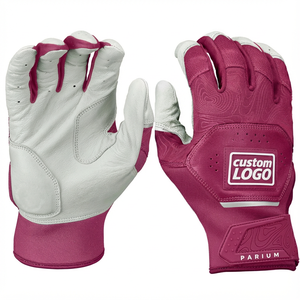 Gants de frappe de baseball en peau de mouton Cabretta personnalisés, matériau combiné, adhérence supérieure, prix de gros OEM, gants de frappe de softball - Product Image 5