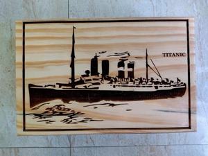Titanic <b>Urn</b> Engraved Handmade Humans Burial Wood <b>Urns</b> for <b>Ashes</b> Vintage <b>Pet</b> Dog <b>Ashes</b> Cremains Love Memory - Product Image 2