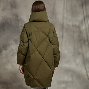 Short Waterproof Winter Bomber Puffer Jacket for Women <b>100</b>% Polyester Filled Warm Thick Parka - Product Image 3