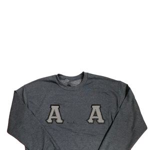 Sudadera de Forro Polar con Cuello Redondo para Hombre, Personalizada con Bordado Chenille de la Fraternidad Alpha PHI ALPHA, Transpirable, de Poliéster/Algodón, Talla Grande - Product Image 5