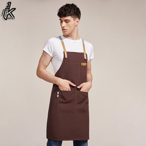 Black Color Denim Apron Chef Kitchen Apron for BBQ with Towel Loop and Multiple Pockets Apron - Product Image 5