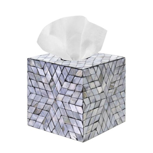 Porte-mouchoirs décoratif design vintage fait à la main en nacre forme carrée boîte de rangement de mouchoirs porte-serviettes de première qualité - Product Image 5