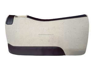 Haute Qualité Stock Équestre Western Cheval 100% Feutre De Laine Pad Véritable En Cuir Brun/Noir/Tan Taille 30x3 0/32x32 Personnaliser OEM - Product Image 2