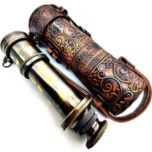 กล้องโทรทรรศน์ทะเลทำจากทองเหลืองใช้ในการเดินเรือพร้อมกระจกสปายส์แบบขยายได้สำหรับเป็นของขวัญของสะสมของตกแต่งบ้าน - Product Image 4