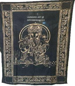 Nouvelle Tendance Double Taille Mandala Or Peint À La Main Coton Tapisseries Or Imprimé Tentures Murales-Décor À La Maison En Gros - Product Image 3