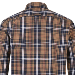 เสื้อเชิ๊ตผ้าฝ้ายสีกรมท่าสำหรับผู้ชายเสื้อเชิ๊ตลำลองผ้าคอตตอนผ้าคอตตอนปรับแต่งได้เสื้อเชิ๊ตผ้าฝ้าย100% สีกรมท่าระบายอากาศได้ดี - Product Image 5