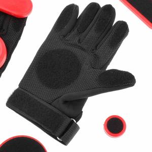 Gants de skateboard en cuir, protections pour les mains, coussinets de protection, gants de skate confortables - Product Image 2