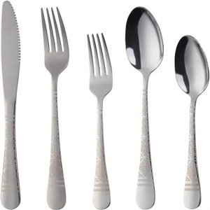 Juego de Cubiertos de acero inoxidable, juego de cubiertos ideal para cocina, mesa, Hotel, uso doméstico, juego de cubiertos recubiertos de Color cobre, mango retorcido - Product Image 3