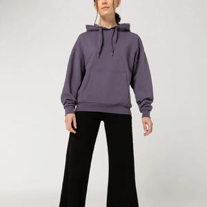 Sudaderas con capucha personalizadas con hombros caídos para mujer con estampado de logotipo Jersey de moda cómodo para uso diario informal y fitness - Product Image 6