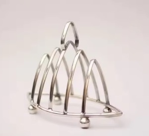 Tendance plaqué or métal pain et porte-toast décor à la maison cuisine organisateur de stockage Sandwich stockage gardien - Product Image 2