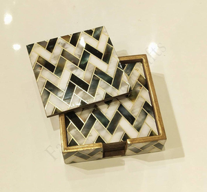 Nouveauté, sous-verres en MDF de haute qualité, respectueux de l'environnement, avec des motifs personnalisés imprimés, avec support, fabriqués en Inde - Product Image 2