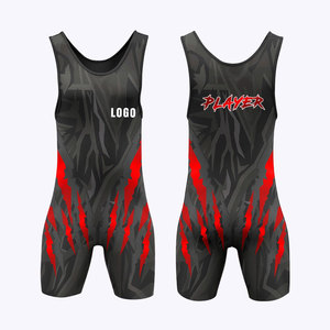 Singlet de lutte d'haltérophilie unisexe de haute qualité taille personnalisée Spandex/Polyester vêtements de sport antibactériens à séchage rapide Pakistan - Product Image 1