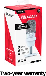 HyperX 4P5P8AA solocast USB คอนเดนเซอร์ไมโครโฟนเกมสำหรับพีซี PS4 PS5 Mac เซ็นเซอร์แตะเพื่อปิดเสียงคาร์ดิออยด์พอดคาสต์ขั้วสีดำ - Product Image 6