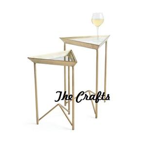 Plateau de service alimentaire en métal et verre avec support Plateau de service et support de restaurant de forme ronde de qualité exclusive - Product Image 6