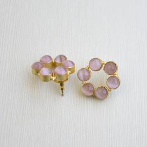 Pendientes de Perlas de Latón al por Mayor, Pendientes Hechos a Mano con Acabado Chapado en Oro de 18K, Diseño Único de Diseñador al por Mayor - Product Image 6