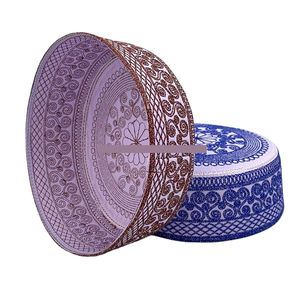 หมวกมุสลิมใส่ได้ทั้งชายและหญิงหมวกแก๊ปปักลายบล็อกสีทึบ100% ล้วนสำหรับทุกฤดูกาลปรับแต่งได้คุณภาพสูง - Product Image 1