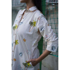 Robe débardeur décontractée sans bretelles pour femme - Robe chemise respirante pour la plage, les vacances et les célébrations - Product Image 2
