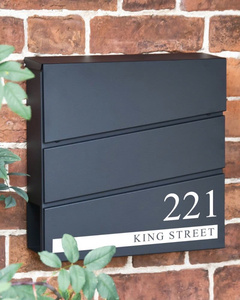 Venta al por mayor moderno estilo estadounidense montado en la pared de acero inoxidable galvanizado buzón apartamento inteligente minimalista artículos para el hogar OEM ODM Tediton - Product Image 2