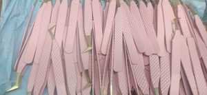 Meilleure pince à épiler droite à 90 degrés en or rose, volume personnalisé de haute qualité, pince à cils en acier inoxydable - Product Image 1