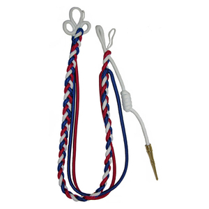 Cordón de hombro personalizado, cordón de silbato con punta, venta al por mayor, cordón de silbato de diseño OEM, cordón de hombro - Product Image 3