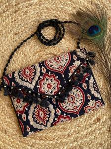 Sacs à bandoulière bohème à la mode pour femmes de meilleure qualité avec de beaux glands fermeture à glissière broderie durable style dame - Product Image 6