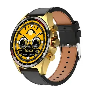 Smartwatches da moda QC A6 S245 Gold Smartwatch com NFC BT IP68 chamando relógio de rastreamento de fitness para homens e mulheres