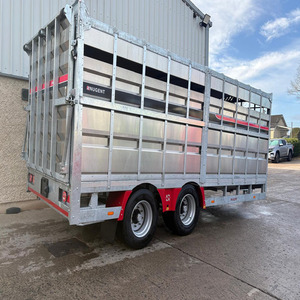 New Nugent 20ft x 8ft <b>Tractor</b> Drawn Livestock <b>Trailer</b> for sheep cattle livestock - Product Image 1